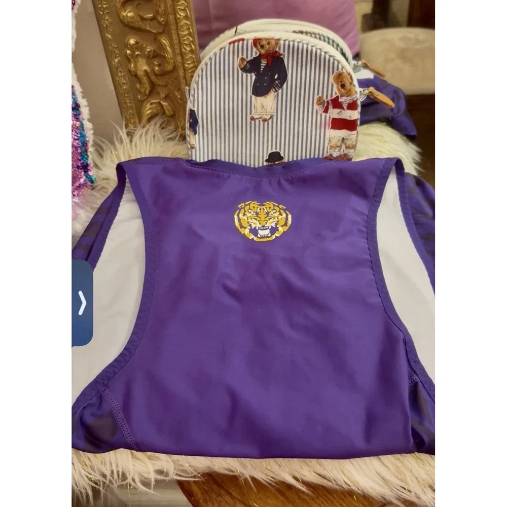 Nike LSU Tigers Pro Elite Team Issue Track & Field Racing Singlet Women's L